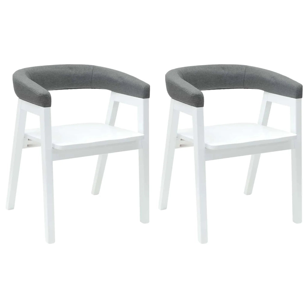 Sedie da pranzo 2 pcs Bianco 54 x 57 x 73 cm