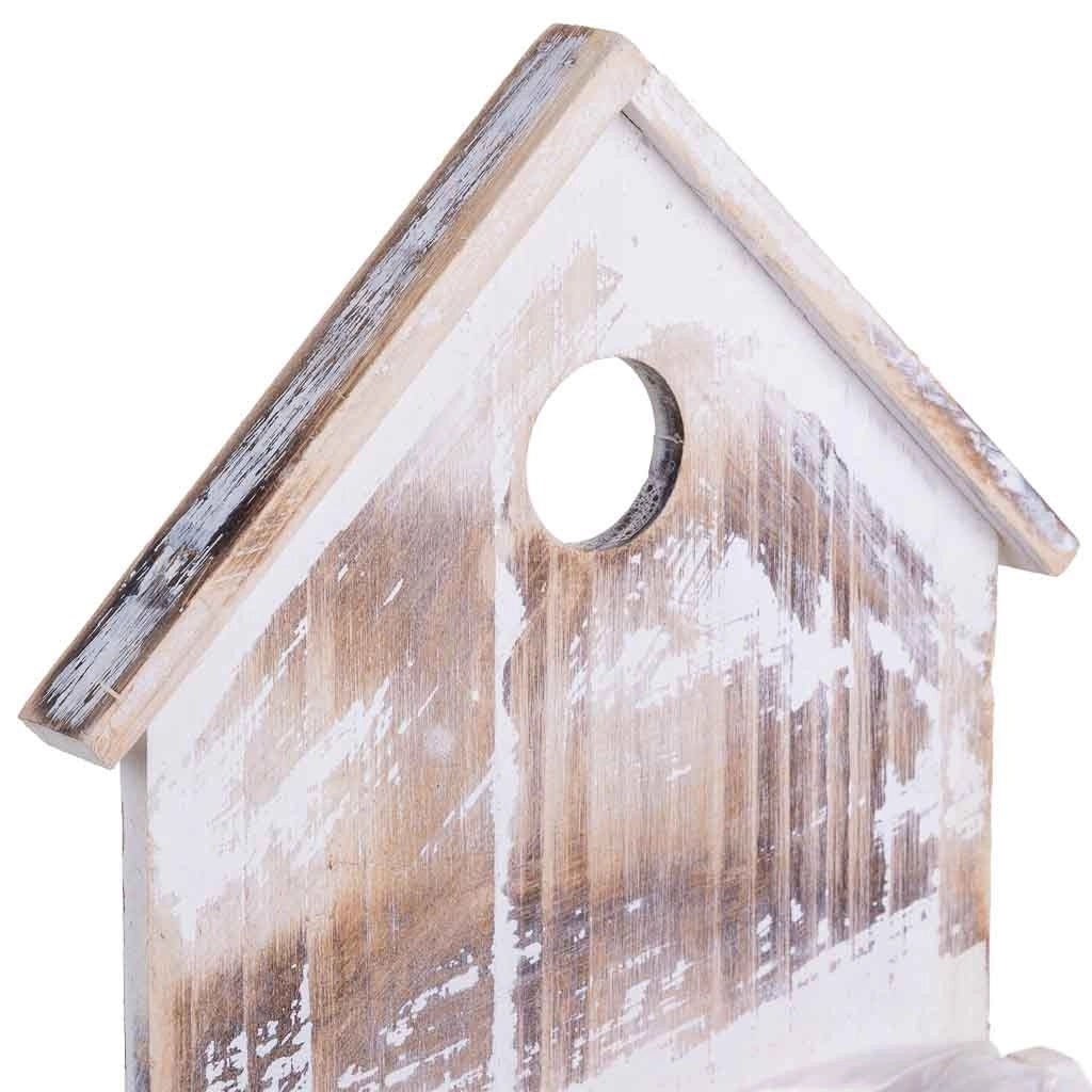 Rotondo portavaso in legno 19x11x28/10h cm