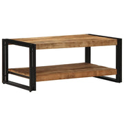 Tavolino da Salotto 90x50x38 cm Legno Massello di Mango Grezzo 4102715