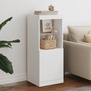Credenza con Luci LED-Buffet-Armadio da cucina Bianca 41x37x100 cm 807504