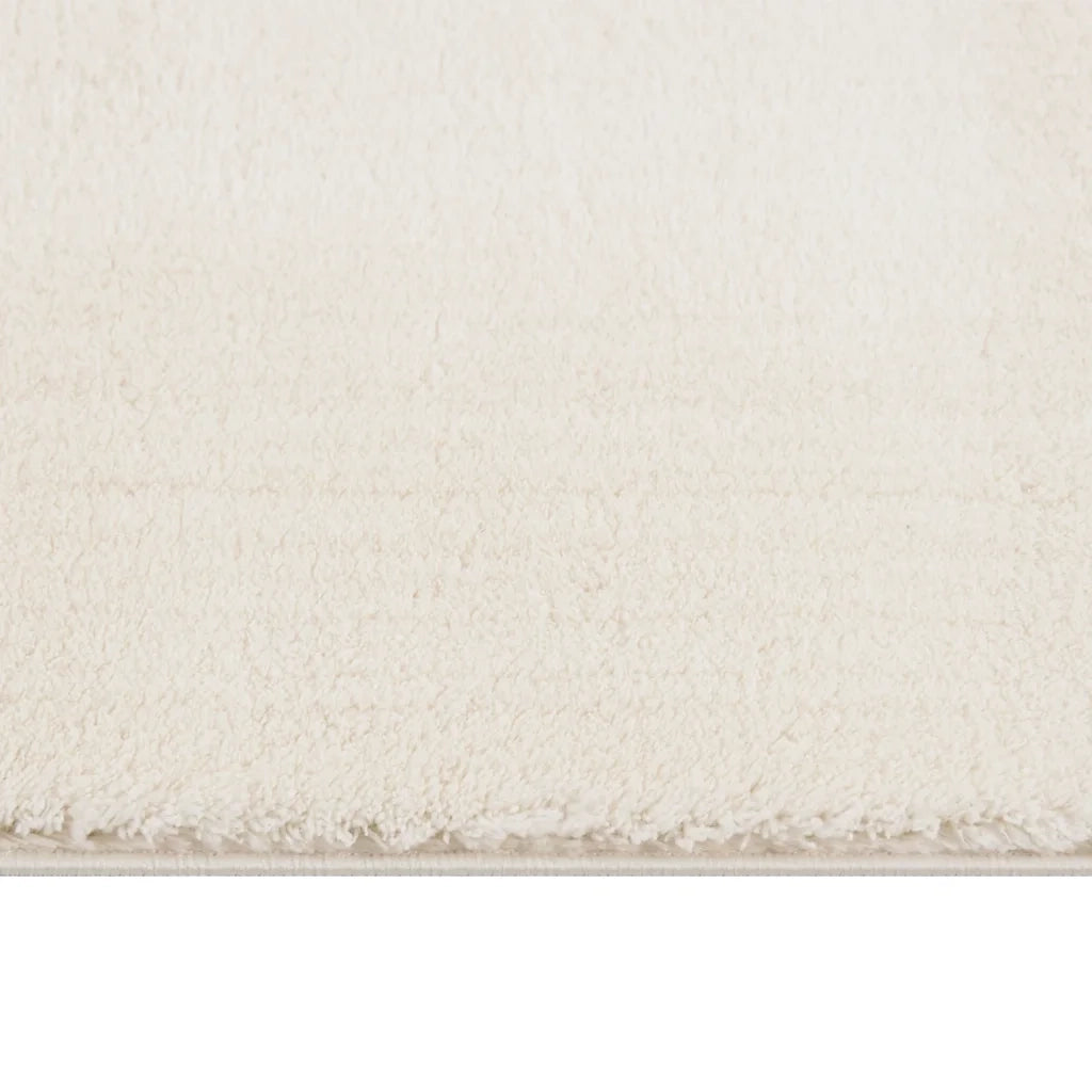 Tappeto Shaggy Crema/Bianco 240x340 cm in Poliestere 353833