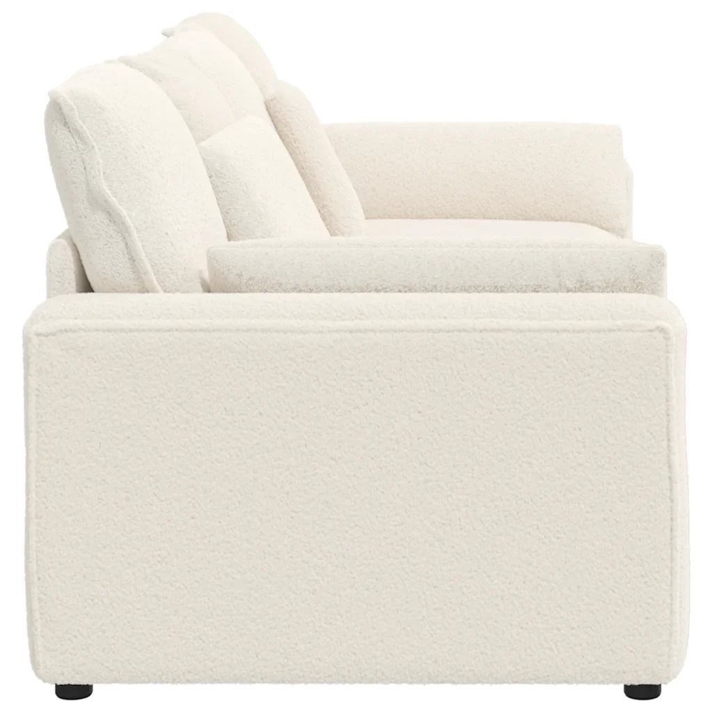 Divano Modulare con Cuscini Crema 3321145