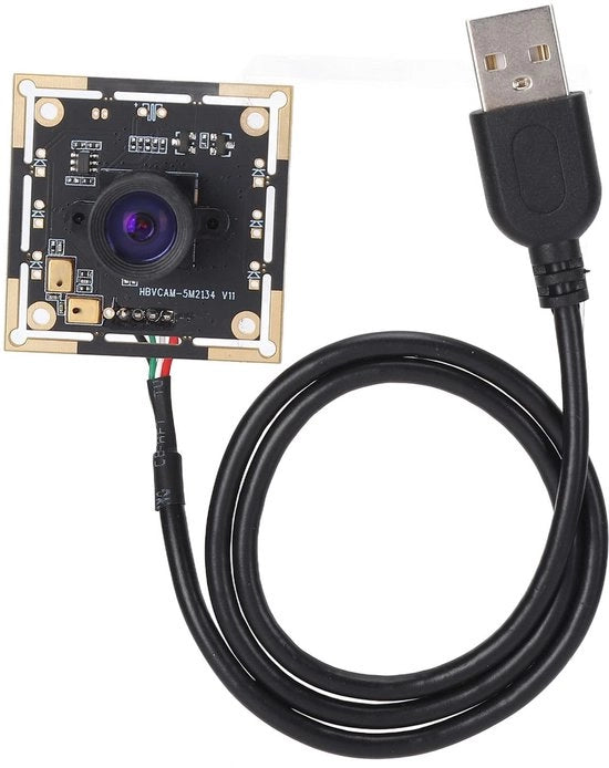 Modulo di Camera USB 5MP - Webcam Mini - Immagine chiara - Angolo di campo 100° - Ampiamente compatibile - Per Android Windows