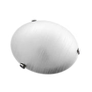 LIGHT PLAFONIERA IN VETRO TONDA DA 40 CM IN COLORE BIANCO SATINATO
