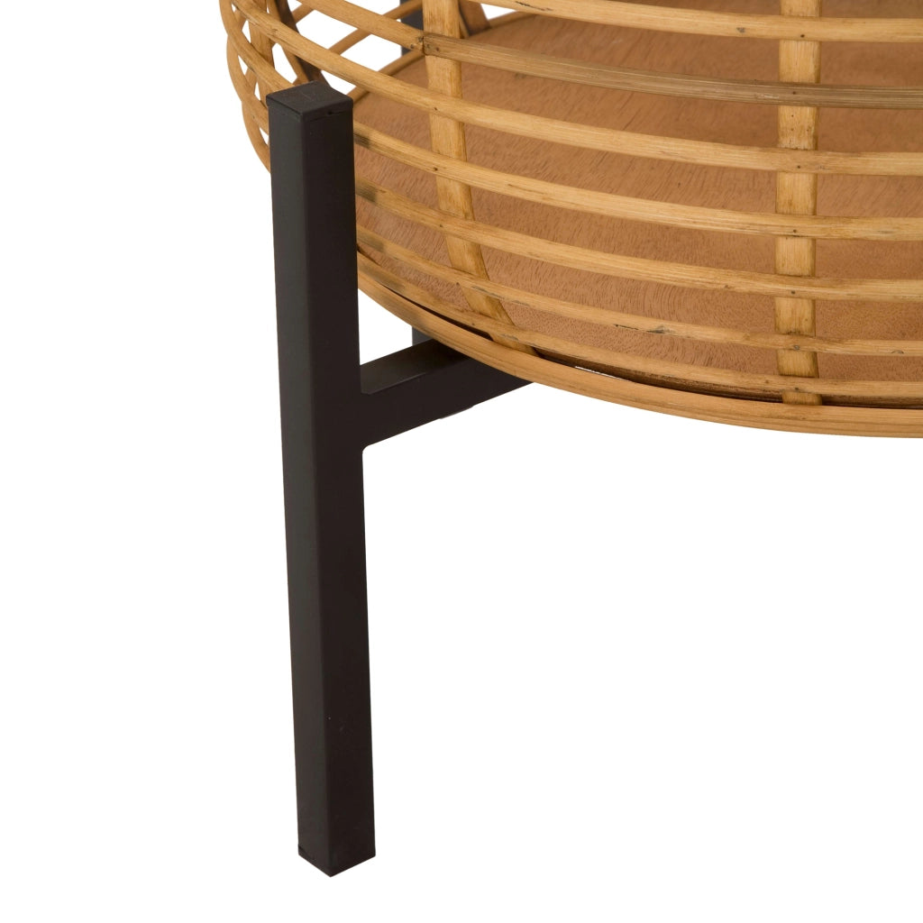 Bocas, Vaso set 2 Vasi, Portavasi Rimovibili, Marrone Rovere