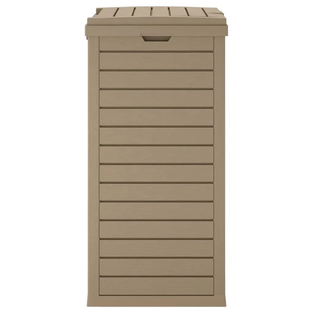 Cestino per Rifiuti da Esterno Marrone 41x41x86cm Polipropilene