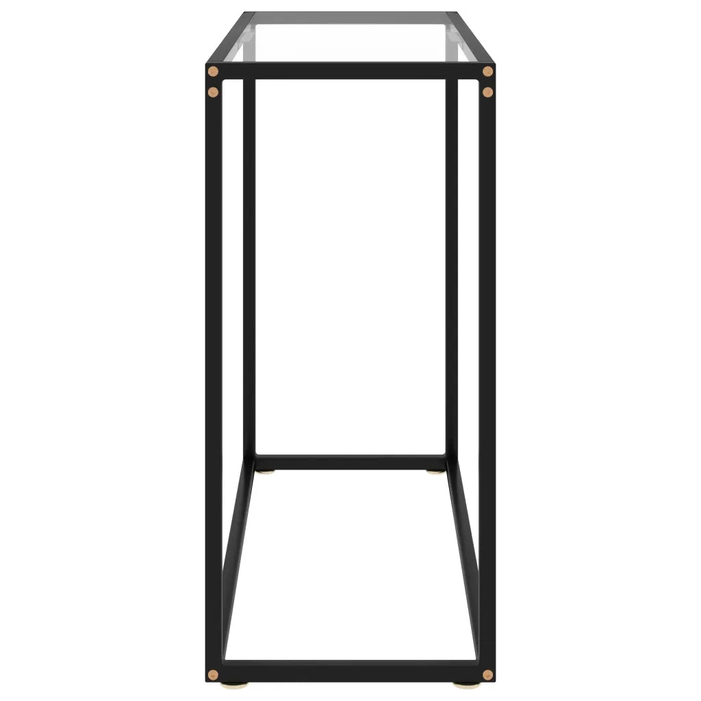 Tavolo Consolle | Tavolo d'Ingresso Trasparente 80x35x75 cm in Vetro Temperato