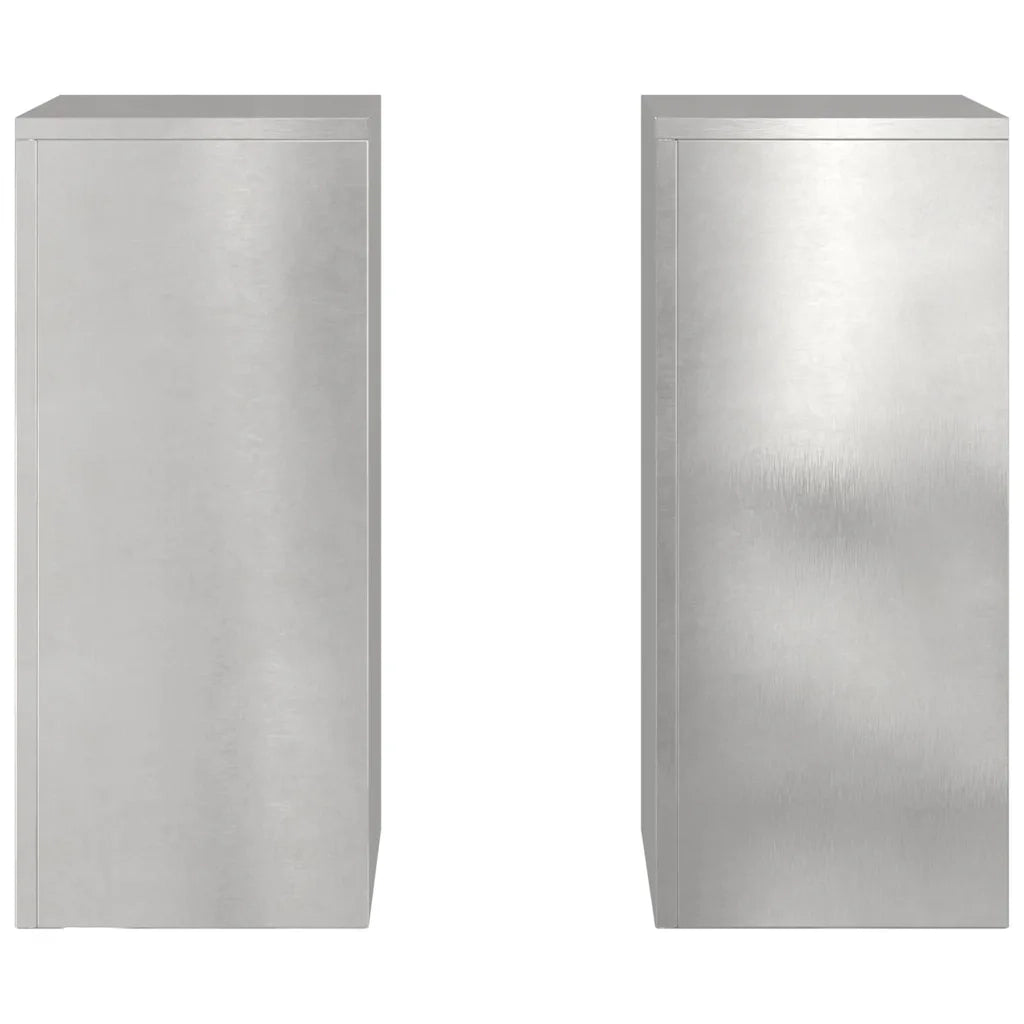 Supporto per piante | Sostegno per piante 2 pz Argento 24 x 24 x 55 cm