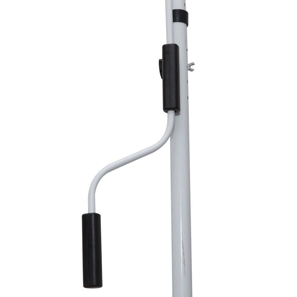 Tenda da Sole a Muro 200x150 cm con Pali di Supporto Bianco, Verde
