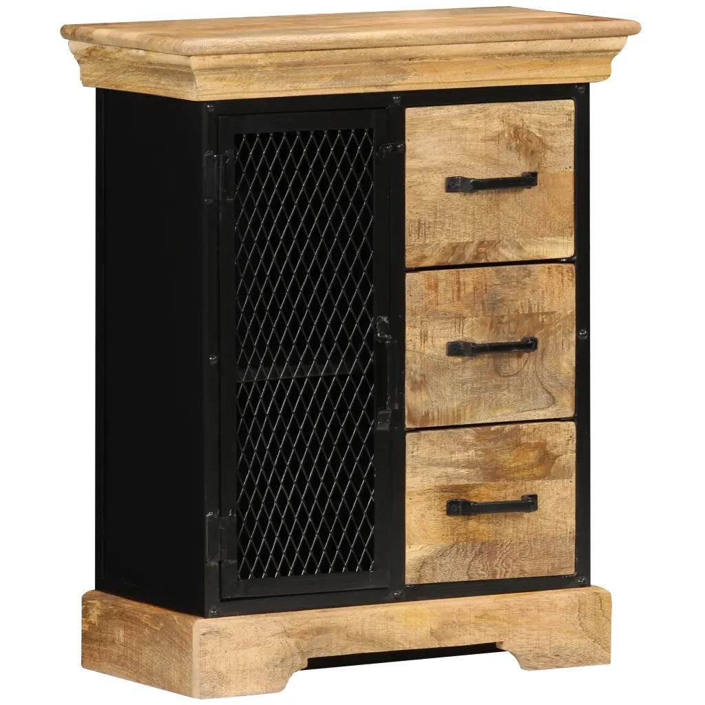 Credenza 60x30x75 cm in Legno Massello di Mango cod mxl 18896