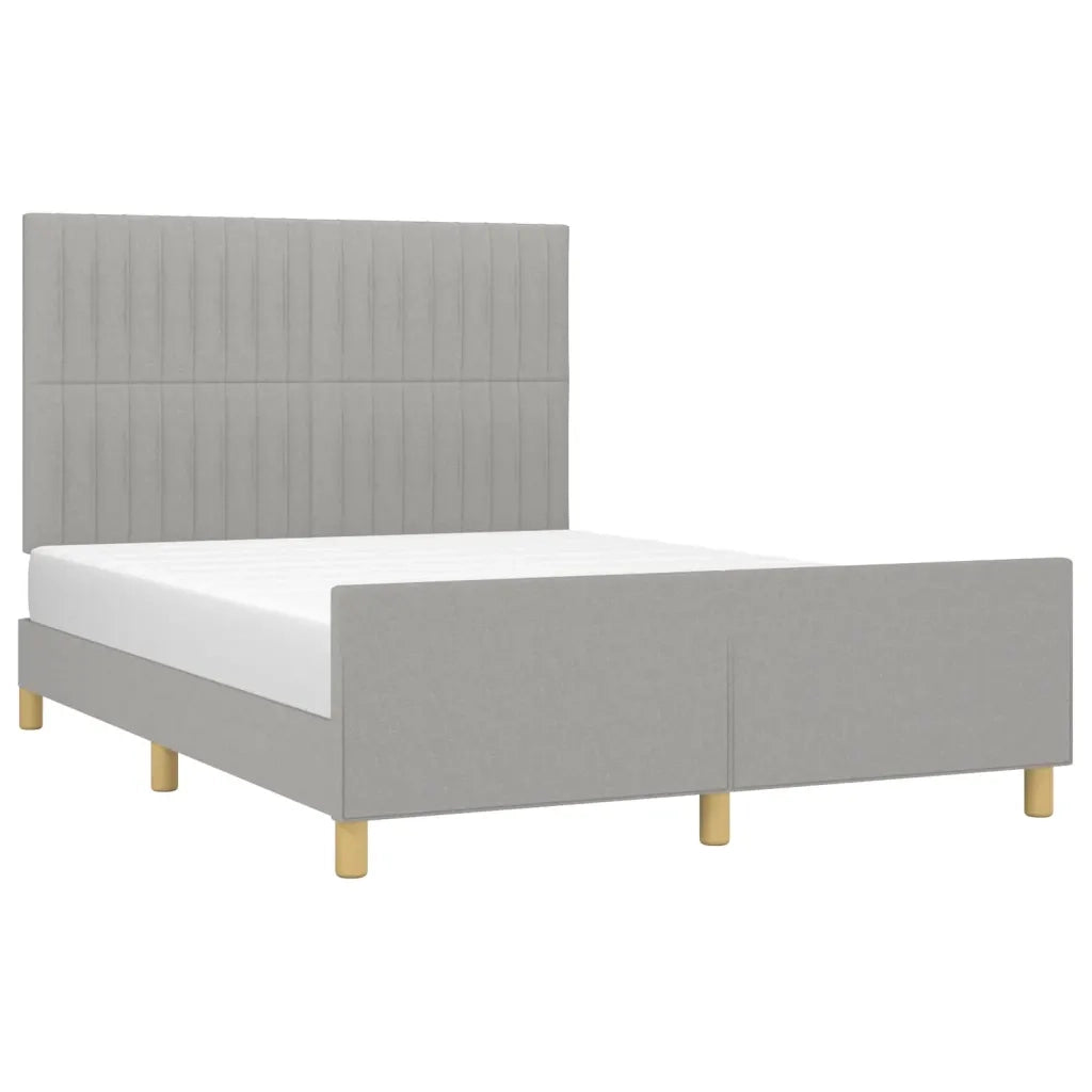 Giroletto senza Materasso Grigio Chiaro 140x190 cm Tessuto 3125211
