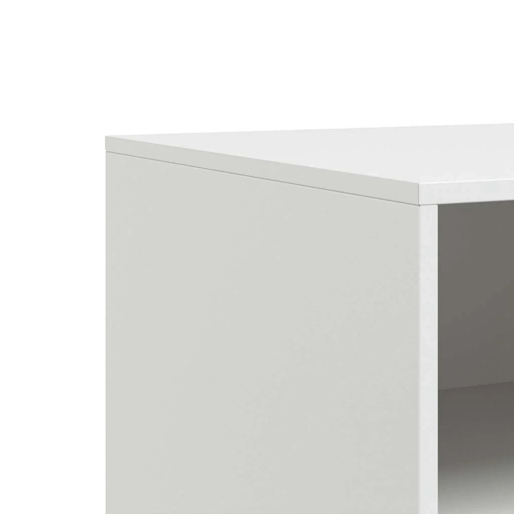 Mobile TV multimediale mensola TV credenza TV adatto per sala da pranzo soggiorno camera da letto 67 x 39 x 44 cm acciaio bianco 02_0026143