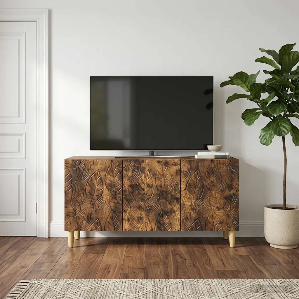 Mobile TV 99 x 34,5 x 50 cm Rovere Fumo Legno ingegnerizzato 895180