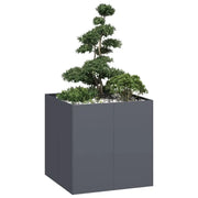 Fioriera Antracite 80x80x80 cm in Acciaio 860782