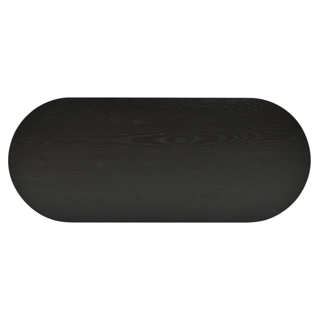 Tavolino da caffè 119;7x49;8x35;5 cm con design minimalista in MDF nero