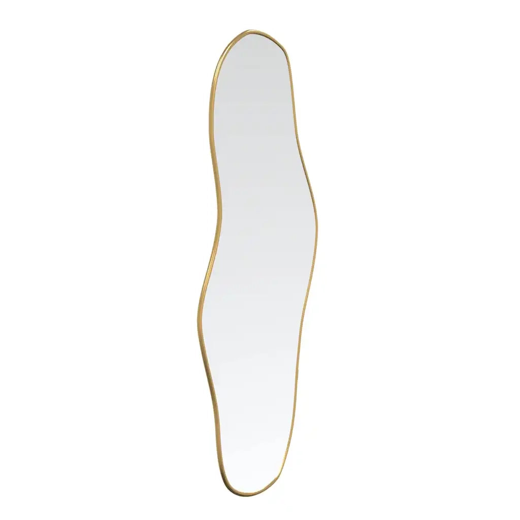 Specchio da Parete-Specchio a Muro-Specchio Decorativo Dorato 80x35 cm