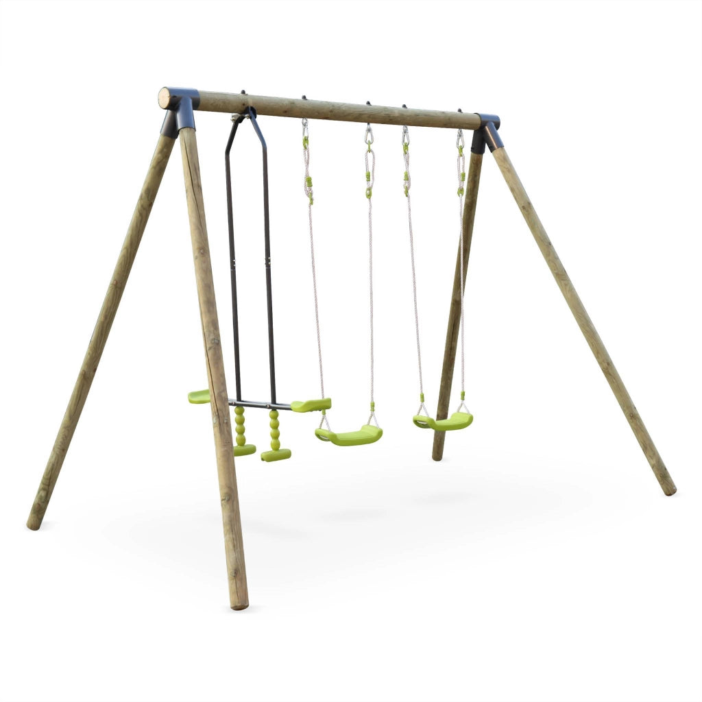 Altalene del parco giochi, 1 faccia a faccia, verde
