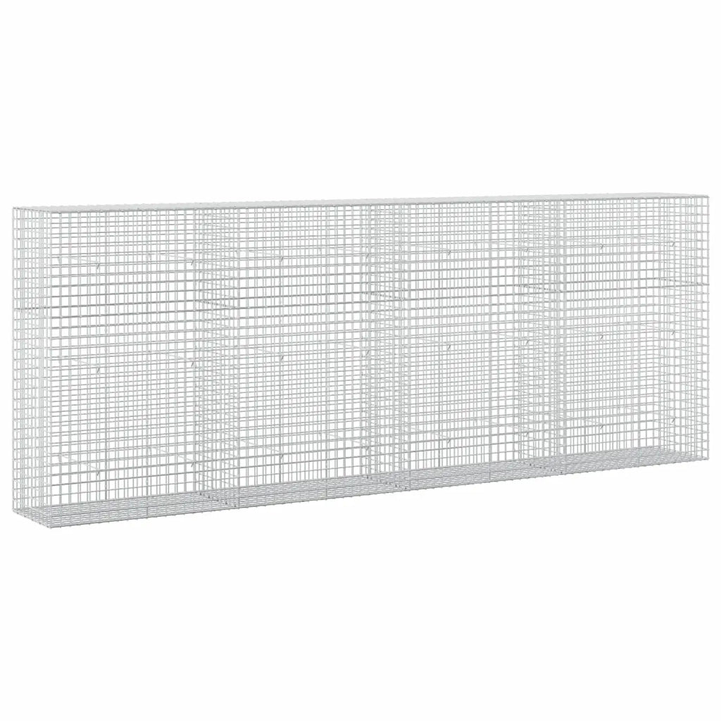 Gabione con filo da 5 mm e rete da 5x5 cm 400x50x150 cm 3464282