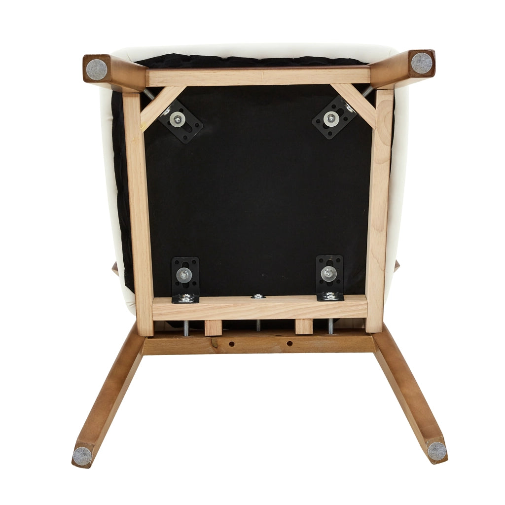 Set di 2 sedie da pranzo moderne con schienale ovale, seduta imbottita e maniglia integrata