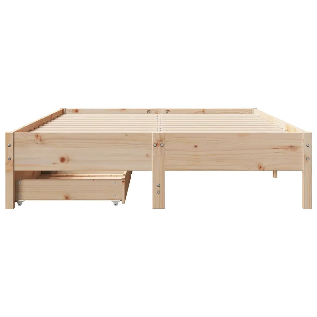 Letto senza Materasso 120x190 cm in Legno Massello di Pino 3301728