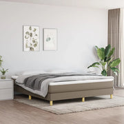 Struttura Letto a Rete a Molle-Giroletto Tortora 160x200 cm in Tessuto 403795