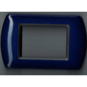 Trade Shop - Placchette Placche In Abs Compatibili Per Master Modo Colorra Placca Copriprese - Blu Metallizzato -7 Fori     -