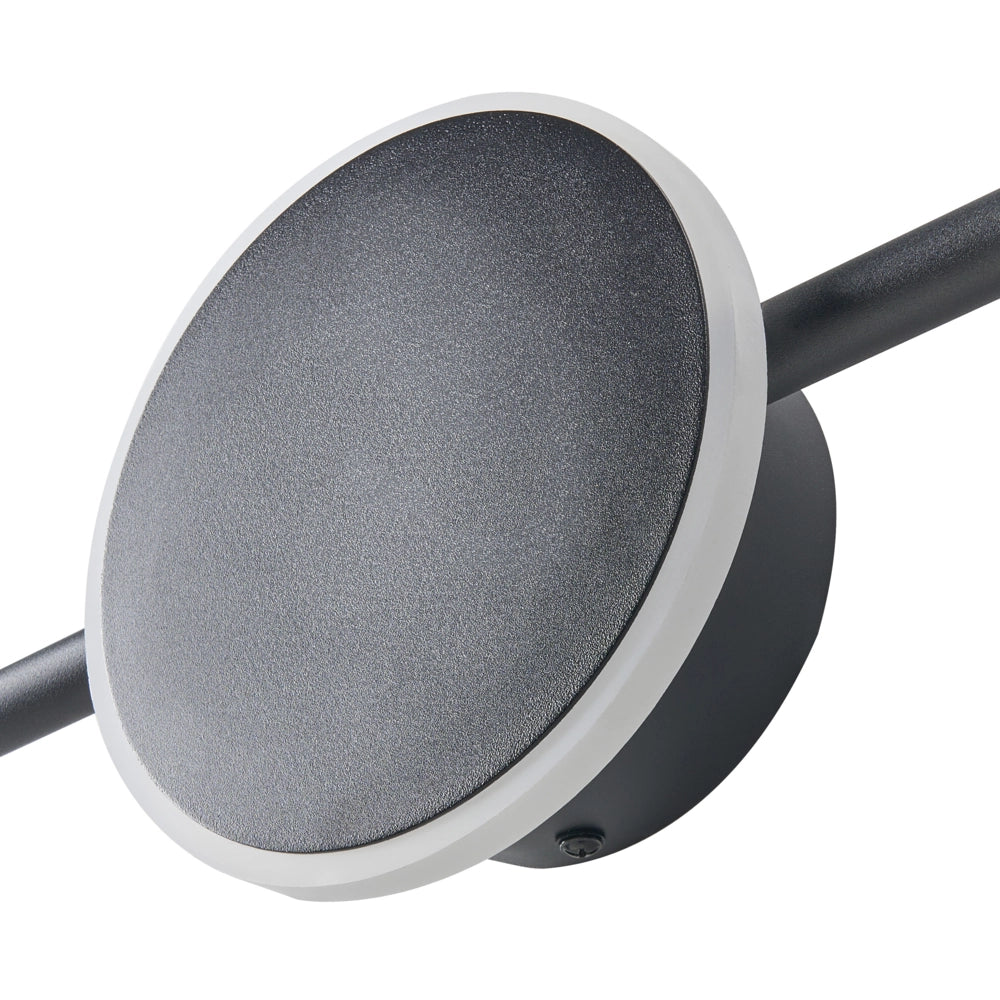 Lampada da parete a LED Lampada da quadro in metallo nero Lampada a specchio da bagno in acrilico Design moderno