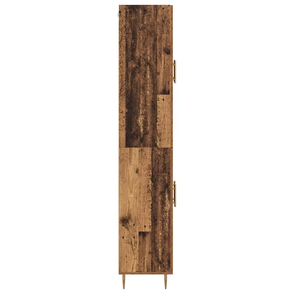 Credenza 2 pcs Legno vecchio Legno multistrato