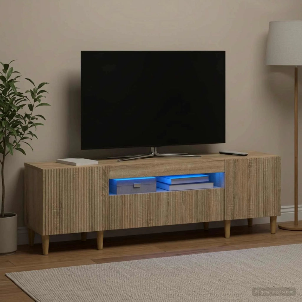 Mobile TV LED Rovere Sonoma Legno ingegnerizzato 896687