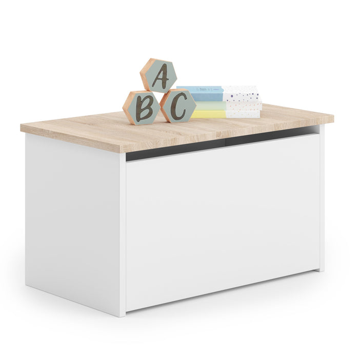 Contenitore per giocattoli DARIA - Bianco / Rovere Sonoma