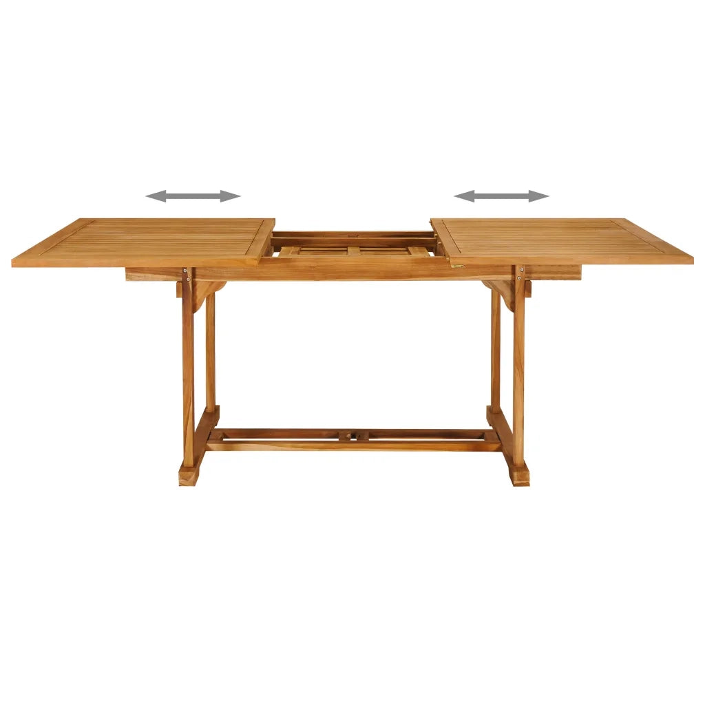 Set da Pranzo da Giardino 7 pz in Legno Massello di Teak cod mxl 40223