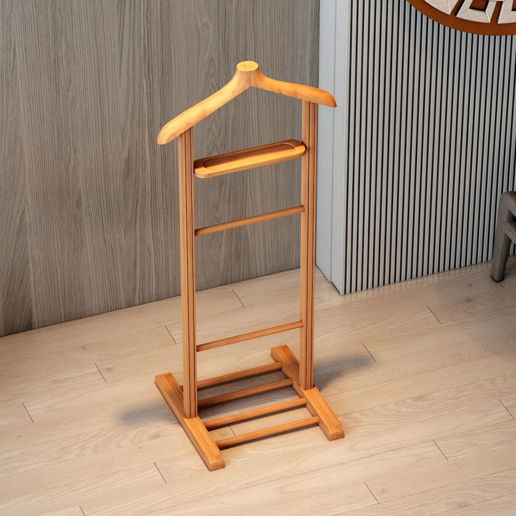 Oulux, Appendiabiti Installazione a Terra, 120h cm Marrone Rovere