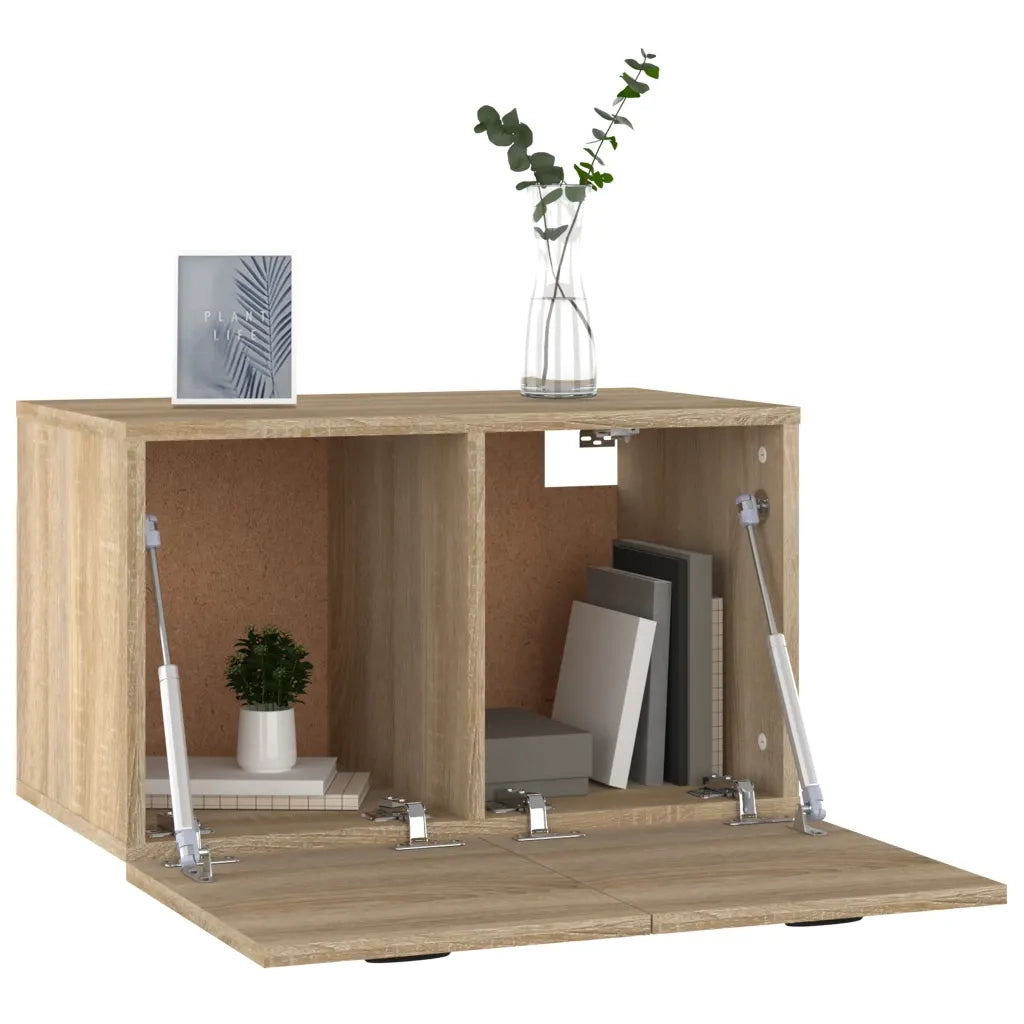 Mobile a Parete Rovere Sonoma 60x36,5x35 cm Legno Multistrato 812918