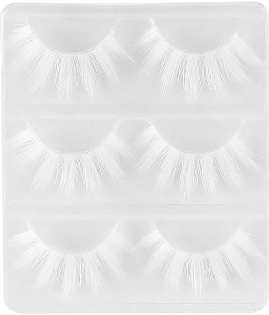 Wig Wimpers Herbruikbaar - 3 Paar Wimpers - Lunghe e Spesse Wimpers - Volume Drammatico - Per Cosplay - Estensioni a Strati Multipli