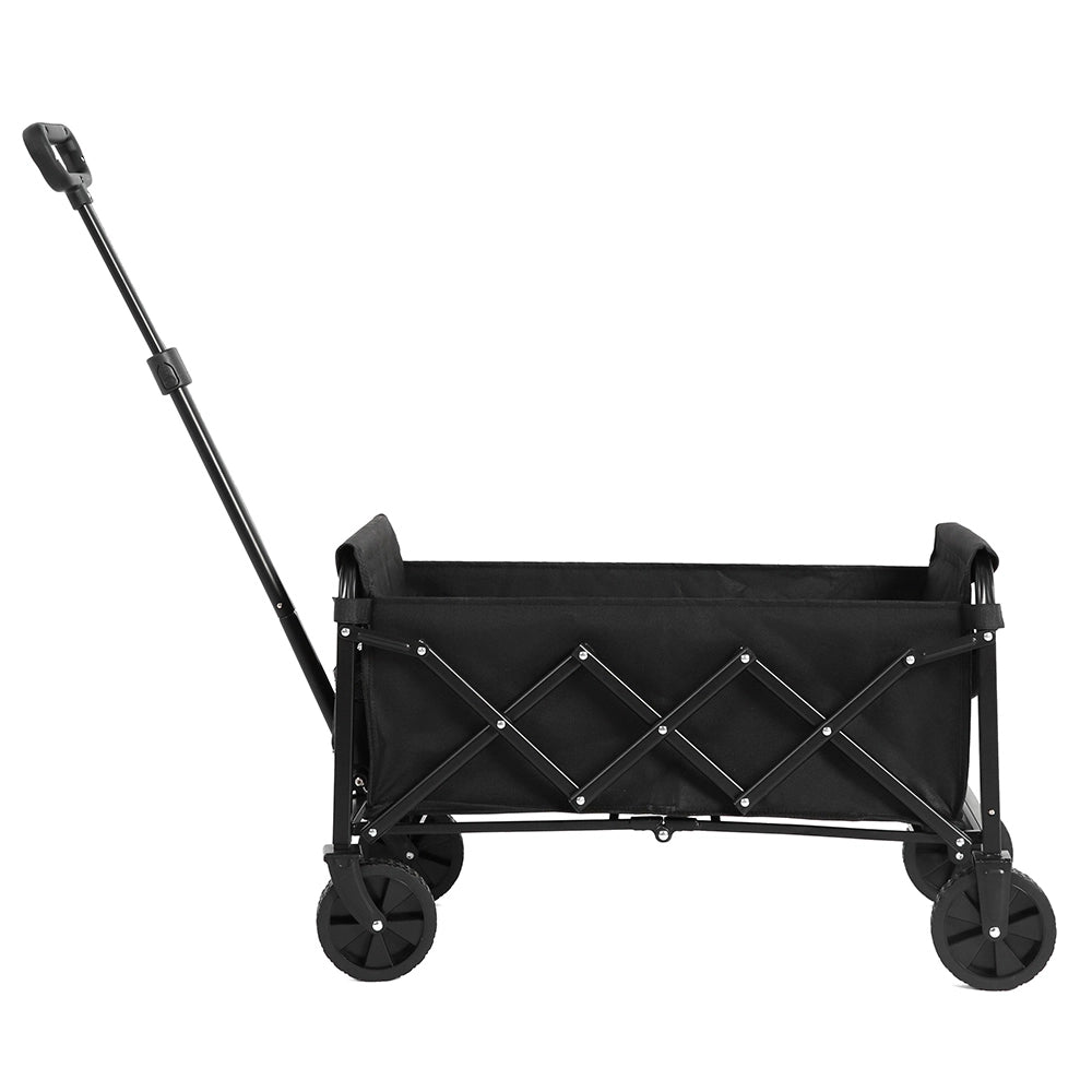 Carrello da spiaggia pieghevole - Xylo - Leggero e portatile, grande capacit??, ruote, resistente - Nero