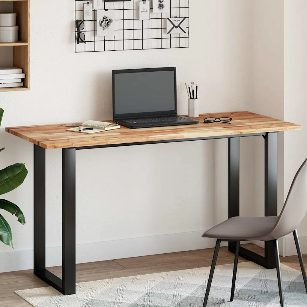 vidaXL Piano Tavolo Rettangolare 120x60x2cm Legno Massello di Acacia
