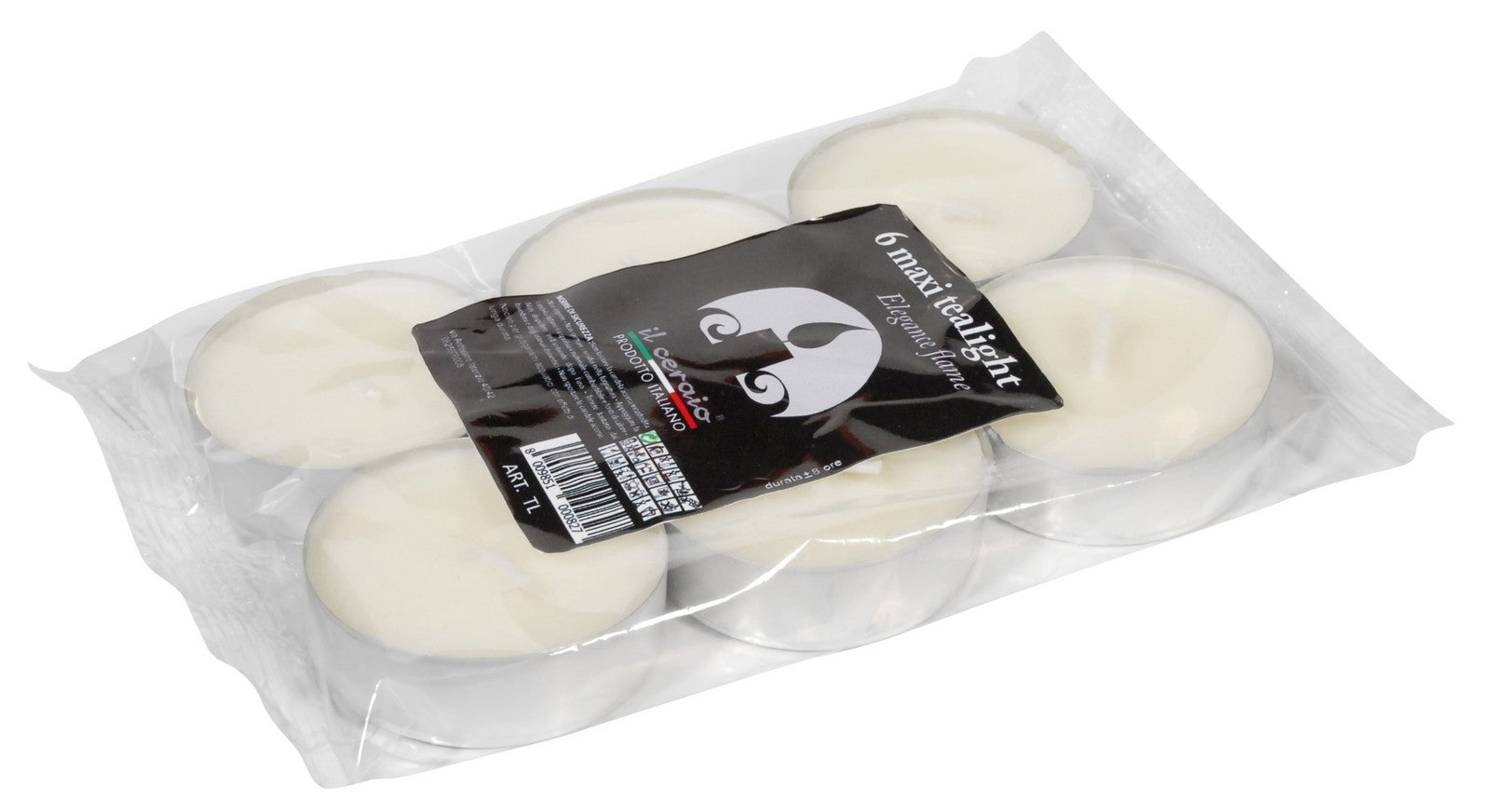 tea-light maxi d 60 confezione  6 pz cod:ferx.94140