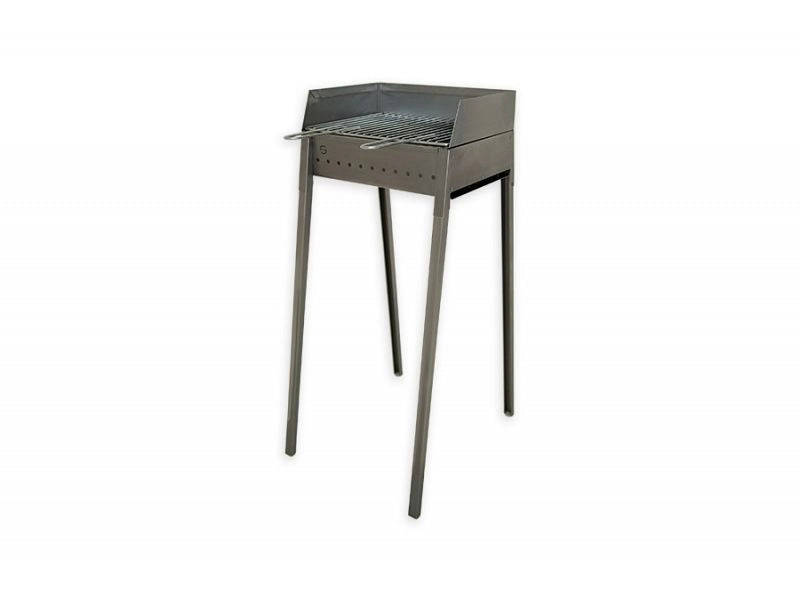Barbecue a carbone Lisa Vesuvio 60x40 portatile in ferro alluminato