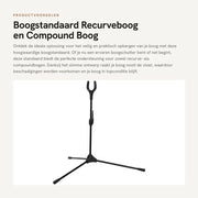Arco Recurvo - Arco Compound - Arco Leggero - Supporto Stabile - Dimensioni 35 x 5 x 5,5 cm - Arco con Raccordo