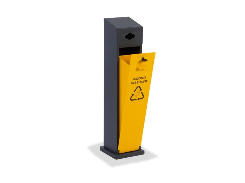 Contenitore Pile Esauste 259 Giochipark acciaio zincato 6lt 24x24x99h