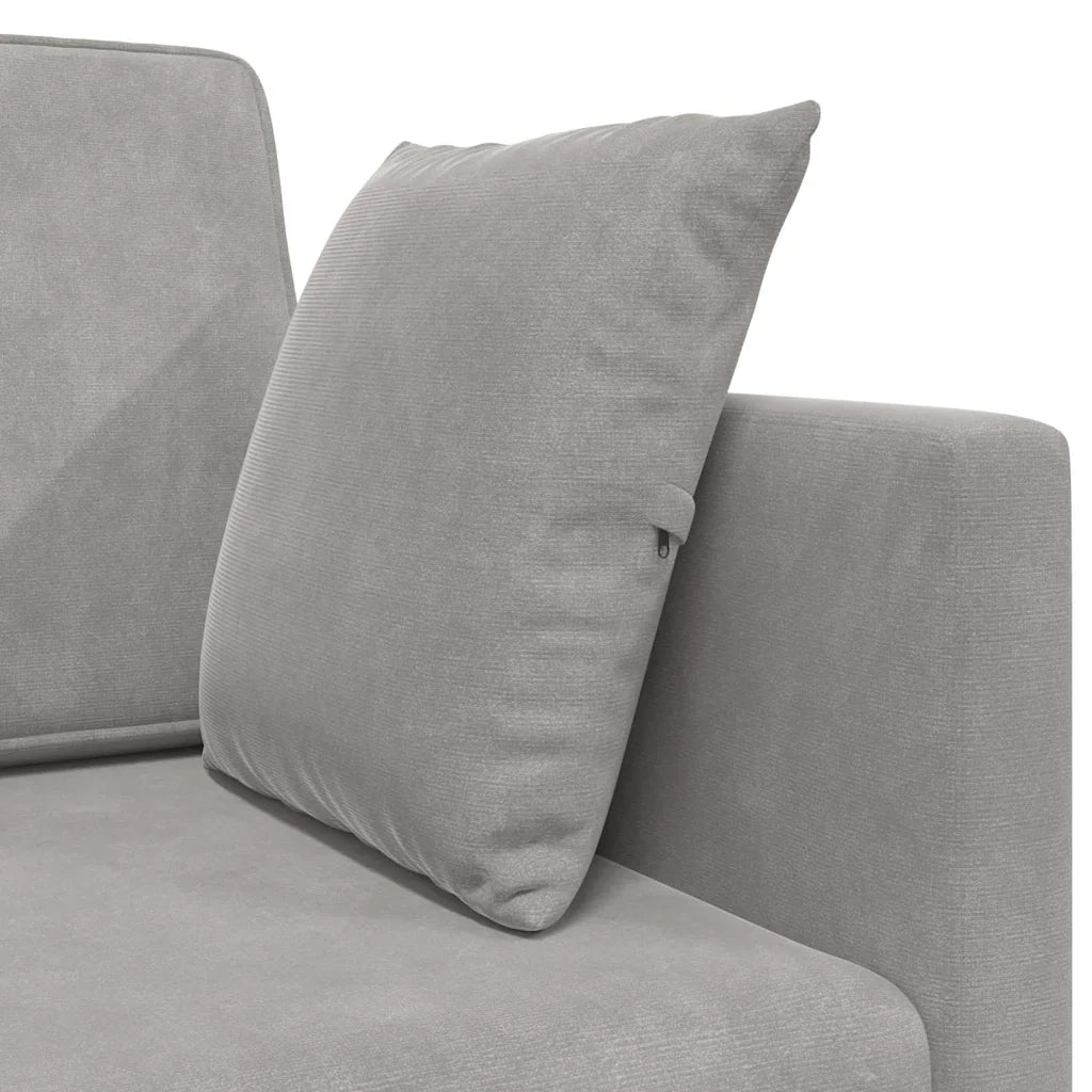 Divano-letto da pavimento-Sofa Letto-Daybed Grigio chiaro 213 x 70 x 77 cm