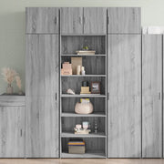 Credenza Grigio Sonoma 70x41x185 cm in Legno Multistrato 3281692