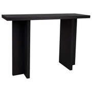 Mobile da ingresso in legno nero 120x40x81