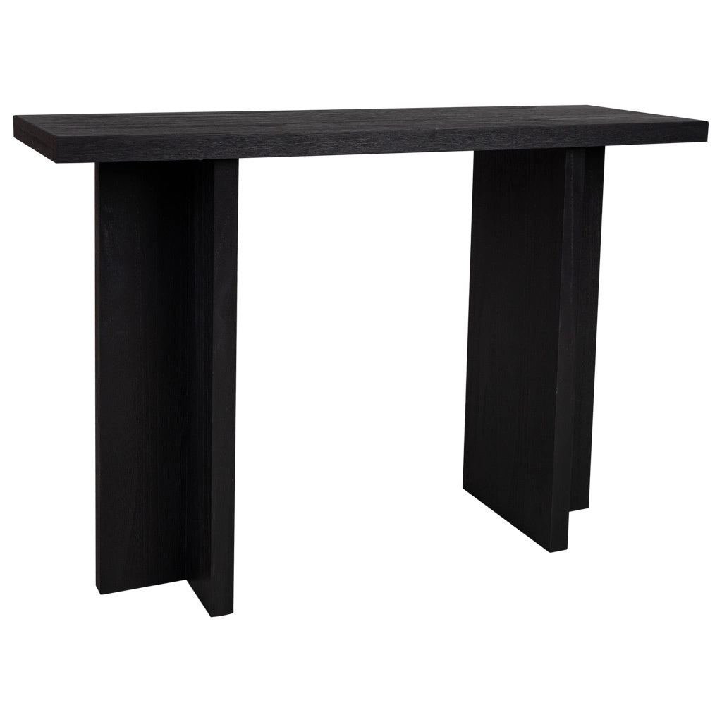 Mobile da ingresso in legno nero 120x40x81