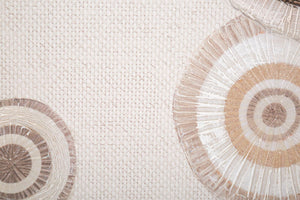 Dipinto su Tela Circly con Inserti 2 50x3,2x100 cm in Legno e Tessuto