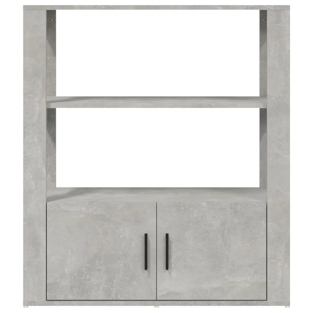 Credenza | Madia | Buffet da pranzo | Armadio da pranzo Grigio Cemento 80x30x90 cm in Legno Multistrato