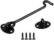 Set di 2 uncini in acciaio inossidabile nero - Lunghezza 15 cm