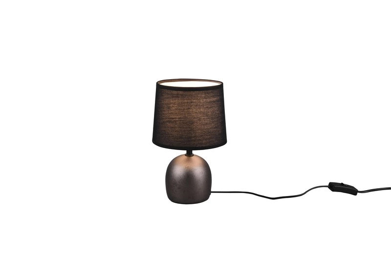 Lampada da tavolo MALU ceramica nichel nero E14 RL