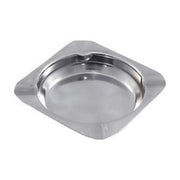 Trade Shop - Set 3 Pz. Posacenere Quadrato 11x11cm Porta Cenere Acciaio Tavolo Cucina Esterno -