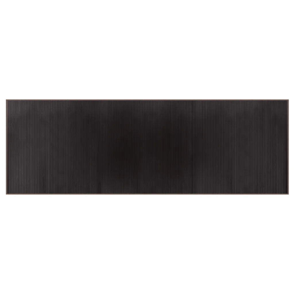 Tappeto Rettangolare Marrone Scuro 100x300 cm in BambÃ¹